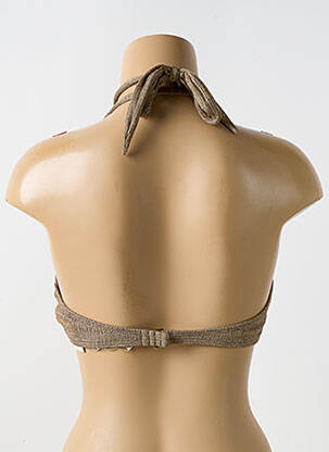 Haut de maillot de bain stretch haut soutien-gorge moulé or LULI FAMA femme