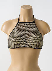 Haut de maillot de bain or LULI FAMA pour femme seconde vue