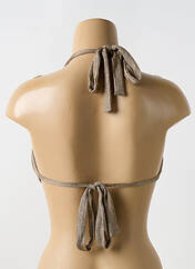 Haut de maillot de bain or LULI FAMA pour femme seconde vue