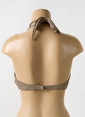Haut de maillot de bain or LULI FAMA pour femme seconde vue