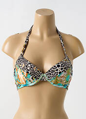 Haut de maillot de bain noir LULI FAMA pour femme seconde vue