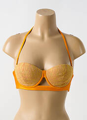 Haut de maillot de bain orange LULI FAMA pour femme seconde vue