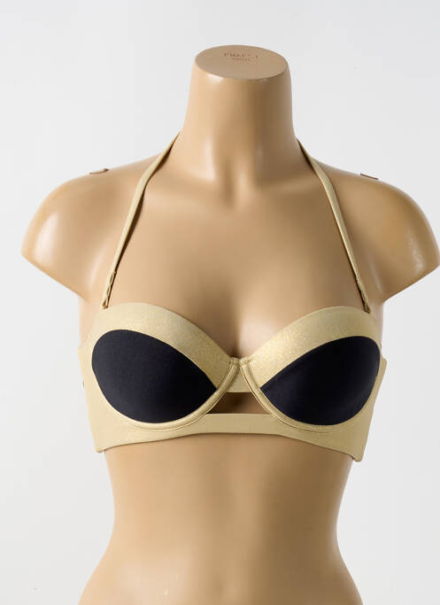 Haut de maillot de bain or LULI FAMA pour femme