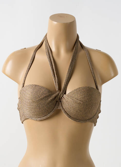 Haut de maillot de bain or LULI FAMA pour femme