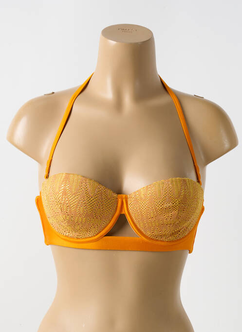 Haut de maillot de bain orange LULI FAMA pour femme