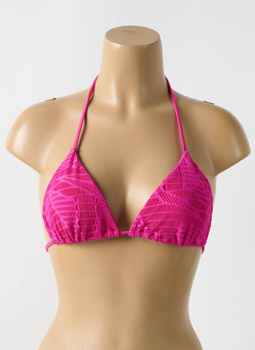 Haut de maillot de bain rose LULI FAMA pour femme