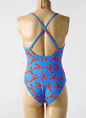 Maillot de bain 1 pièce bleu CYELL pour femme seconde vue