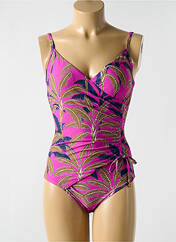 Maillot de bain 1 pièce rose CYELL pour femme seconde vue