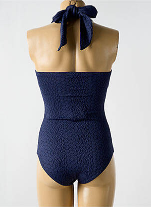 Maillot de bain 1 pièce stretch haut soutien-gorge moulé bleu CYELL femme