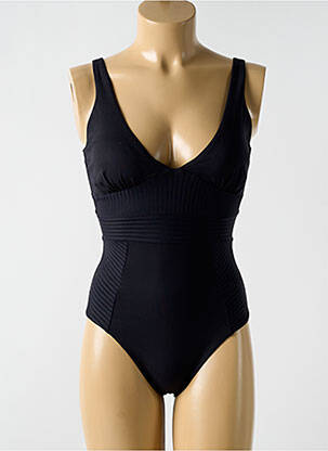 Maillot de bain 1 pièce stretch haut soutien-gorge moulé noir CYELL femme