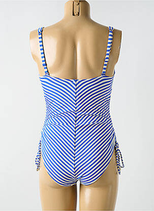 Maillot de bain 1 pièce stretch haut soutien-gorge moulé bleu CYELL femme