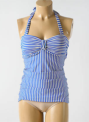 Top de bain stretch bleu CYELL femme