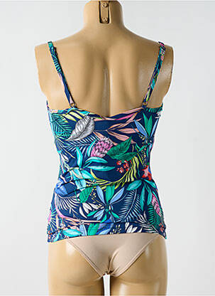 Top de bain imprimé tie and dye bleu CYELL femme
