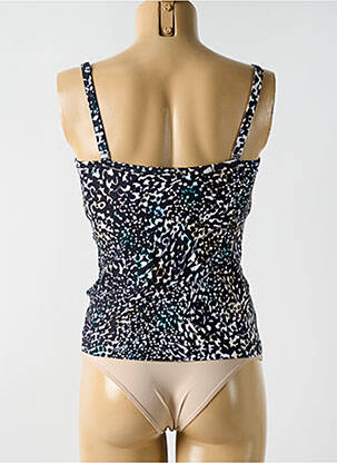 Top de bain haut soutien-gorge balconnet noir CYELL femme