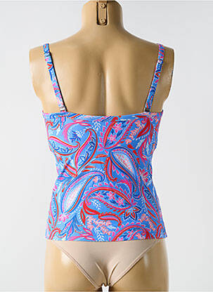 Top de bain haut soutien-gorge balconnet bleu CYELL femme