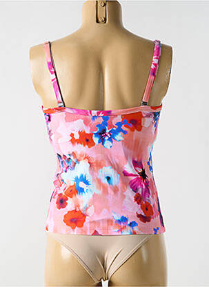 Top de bain haut soutien-gorge balconnet rose CYELL femme
