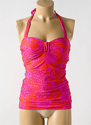 Top de bain haut bandeau rose CYELL femme