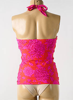 Top de bain imprimé fantaisie rose CYELL femme