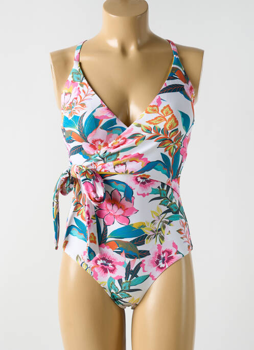 Maillot de bain 1 pièce blanc CYELL pour femme