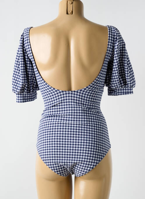 Maillot de bain 1 pièce bleu CYELL pour femme