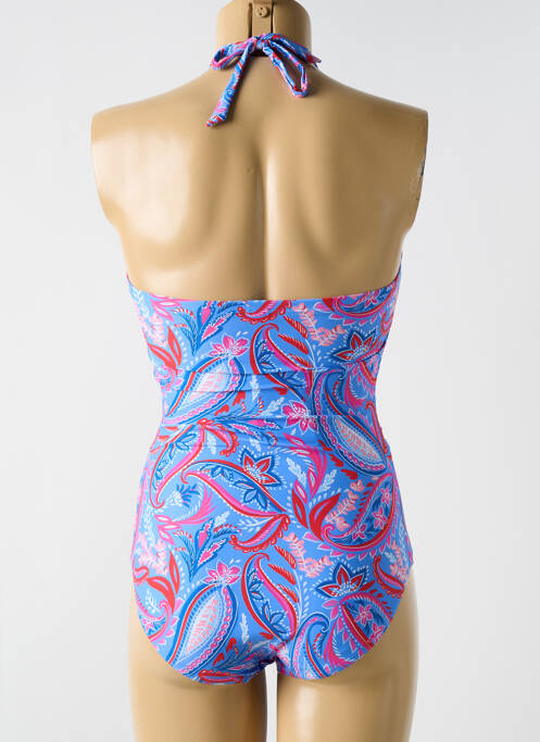 Maillot de bain 1 pièce bleu CYELL pour femme