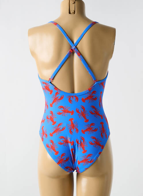 Maillot de bain 1 pièce bleu CYELL pour femme