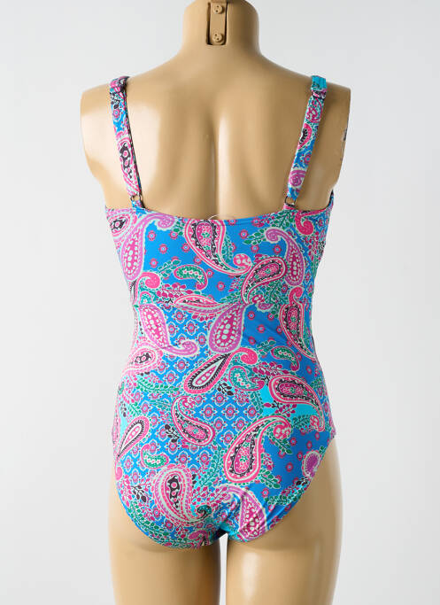 Maillot de bain 1 pièce bleu CYELL pour femme