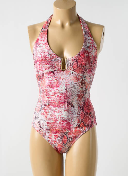 Maillot de bain 1 pièce rouge CYELL pour femme
