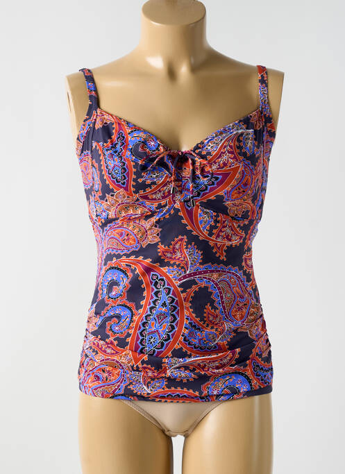 Top de bain haut soutien-gorge balconnet bleu CYELL femme