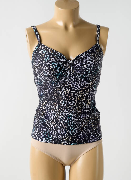 Top de bain haut soutien-gorge balconnet noir CYELL femme