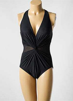 Maillot de bain 1 pièce stretch haut soutien-gorge moulé noir MIRACLESUIT femme