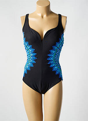 Maillot de bain 1 pièce imprimé fantaisie haut soutien-gorge moulé noir MIRACLESUIT femme