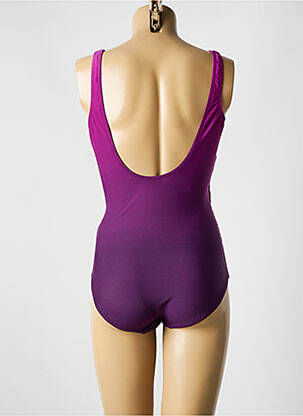 Maillot de bain 1 pièce stretch haut soutien-gorge moulé violet MIRACLESUIT femme
