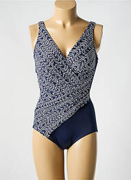 Maillot de bain 1 pièce imprimé fantaisie haut soutien-gorge moulé bleu MIRACLESUIT femme