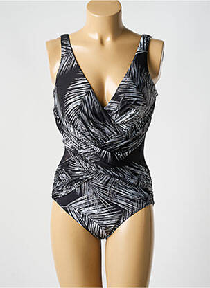 Maillot de bain 1 pièce stretch haut soutien-gorge moulé gris MIRACLESUIT femme