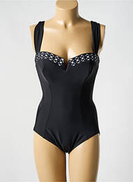 Maillot de bain 1 pièce stretch haut soutien-gorge balconnet noir MIRACLESUIT femme