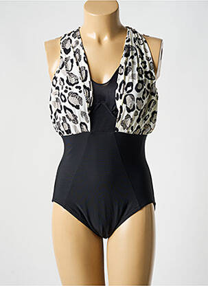 Maillot de bain 1 pièce stretch haut soutien-gorge emboitant noir MIRACLESUIT femme