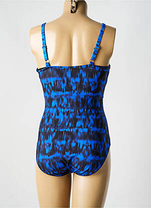 Maillot de bain 1 pièce imprimé fantaisie haut soutien-gorge emboitant bleu MIRACLESUIT femme