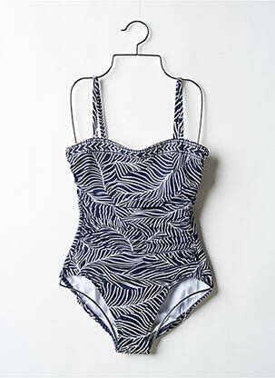 Maillot de bain 1 pièce imprimé fantaisie haut bandeau bleu MIRACLESUIT femme