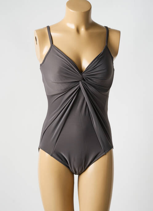 Maillot de bain 1 pièce marron MIRACLESUIT pour femme