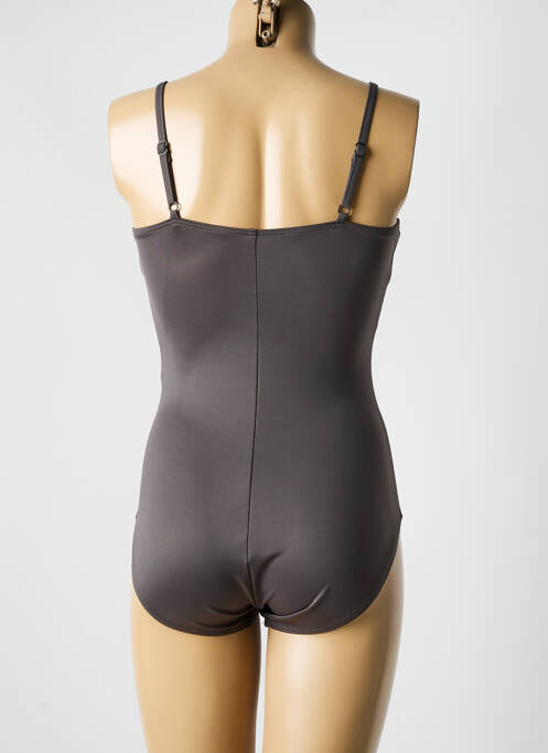 Maillot de bain 1 pièce marron MIRACLESUIT pour femme