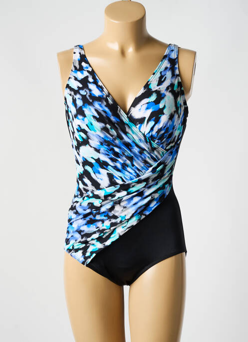 Maillot de bain 1 pièce imprimé fantaisie haut soutien-gorge moulé bleu MIRACLESUIT femme