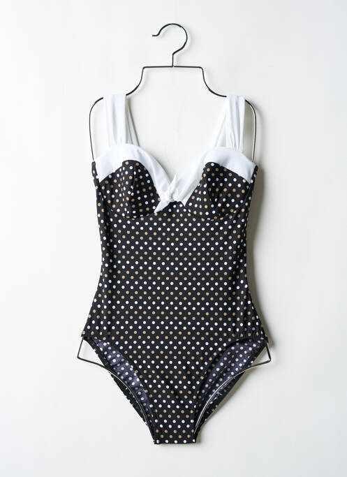 Maillot de bain 1 pièce stretch haut soutien-gorge balconnet noir MIRACLESUIT femme