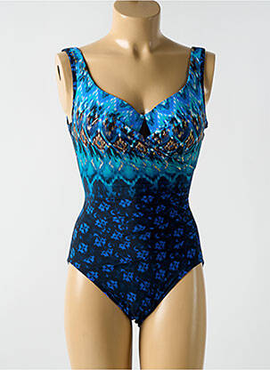 Maillot de bain 1 pièce stretch haut soutien-gorge moulé bleu MIRACLESUIT femme