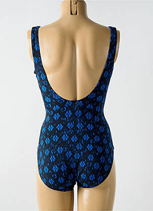 Maillot de bain 1 pièce stretch haut soutien-gorge moulé bleu MIRACLESUIT femme
