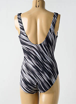 Maillot de bain 1 pièce stretch haut soutien-gorge moulé gris MIRACLESUIT femme