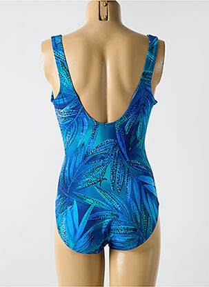 Maillot de bain 1 pièce stretch haut soutien-gorge moulé bleu MIRACLESUIT femme