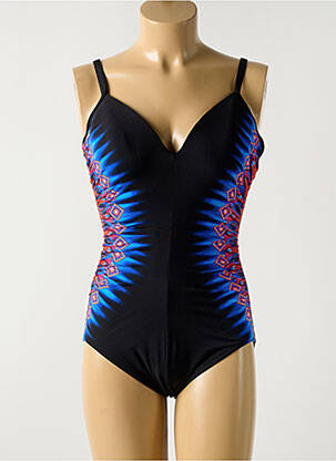 Maillot de bain 1 pièce imprimé fantaisie haut soutien-gorge moulé noir MIRACLESUIT femme