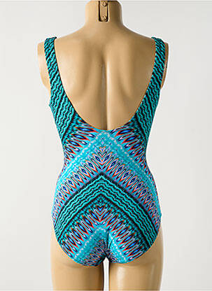Maillot de bain 1 pièce imprimé fantaisie haut soutien-gorge moulé bleu MIRACLESUIT femme