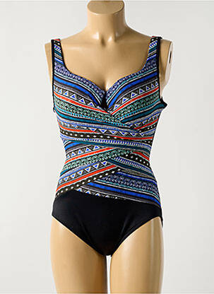 Maillot de bain 1 pièce imprimé fantaisie haut soutien-gorge moulé noir MIRACLESUIT femme